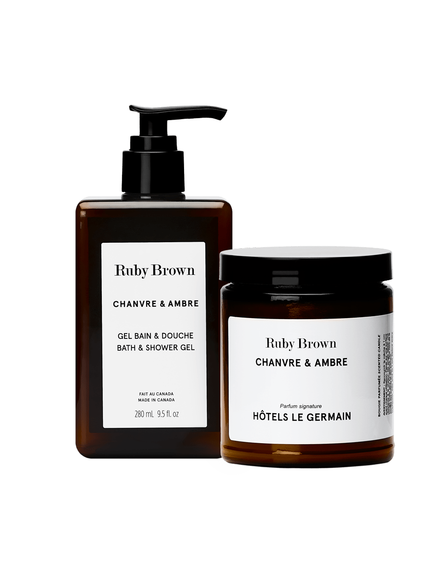 Bath and Shower gel Chanvre & Ambre Germain Hotels x Ruby Brown
