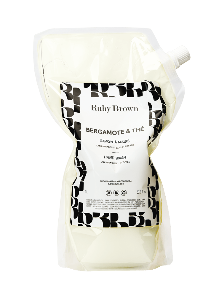 Recharge savon à mains Bergamote & Thé - Ruby Brown