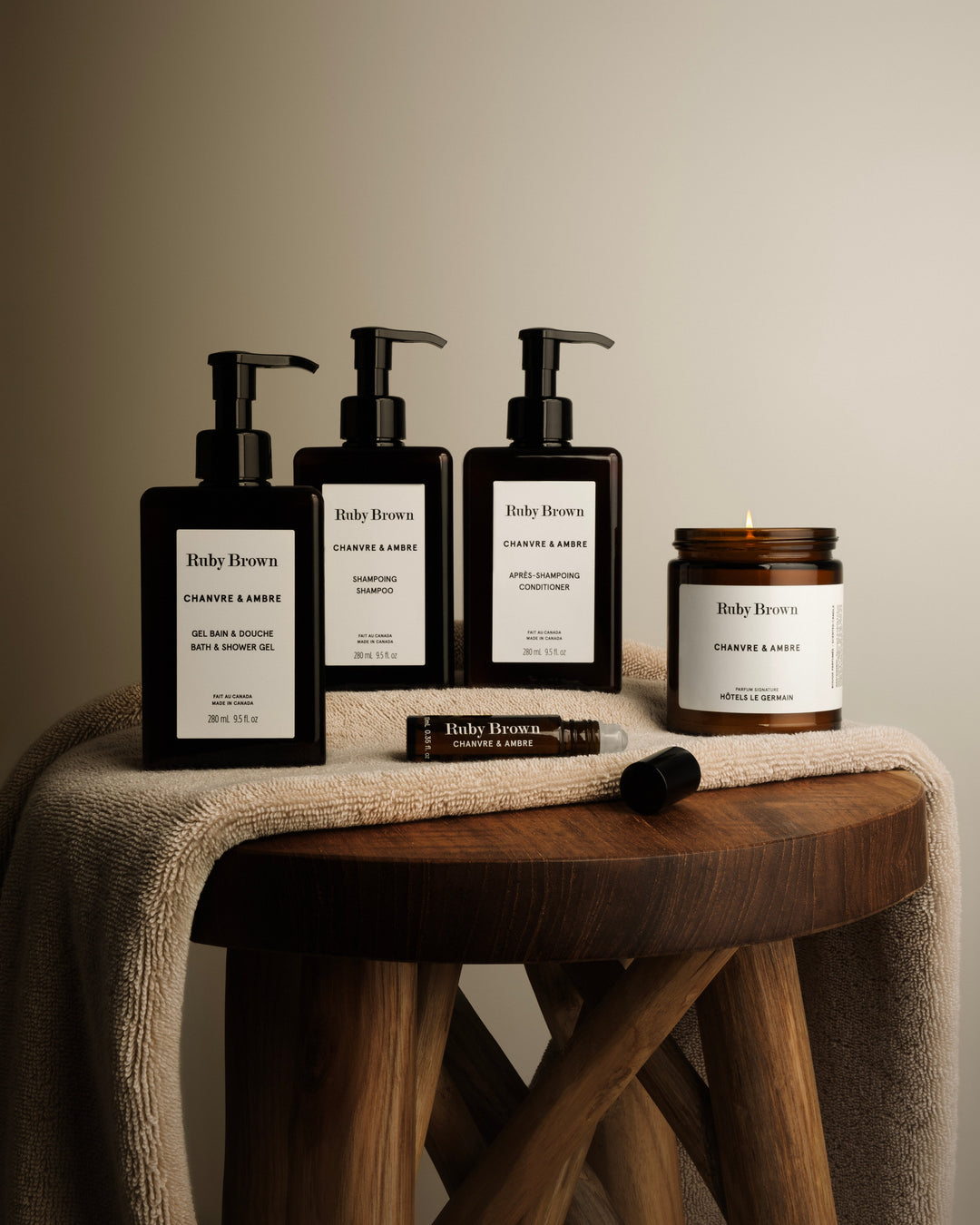 Bath and Shower gel Chanvre & Ambre - Germain Hotels x Ruby Brown