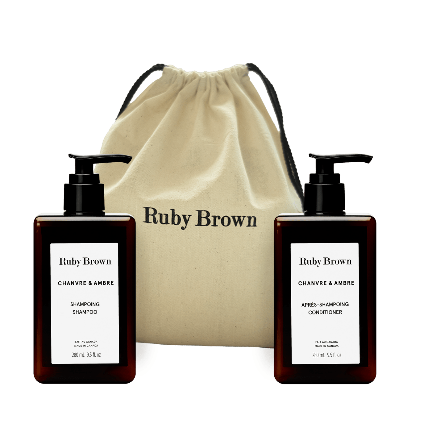 Duo Shampoing et Après - shampoing Chanvre & Ambre - Ruby Brown