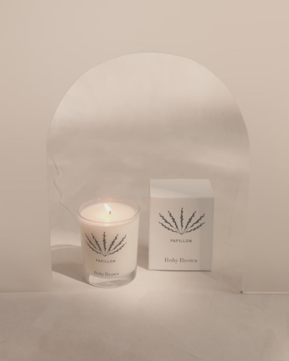 Photophore Bougeoir Milford Collection Artisanal Canada Bowl Nightlight - Rouge