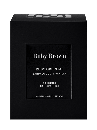 Bougie Ruby Oriental - Ruby Brown