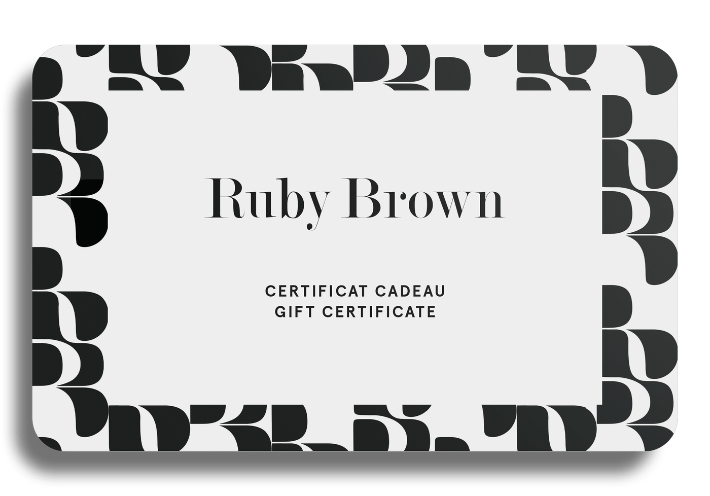 Certificat cadeau <br>parfum sur-mesure * - Ruby Brown