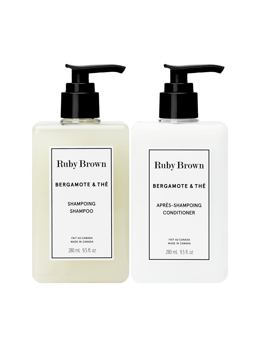 Duo shampoing et après-shampoing Bergamote & Thé - Ruby Brown