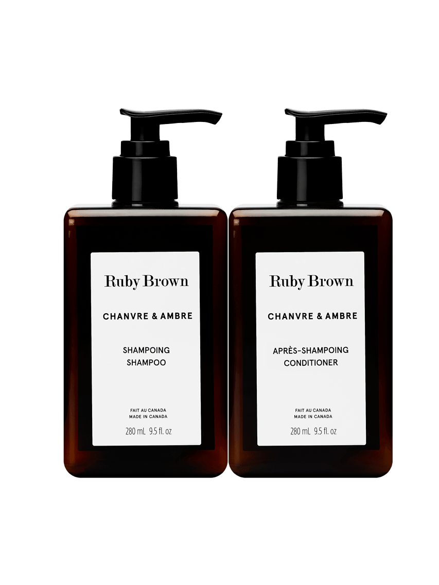 Duo Shampoing et Après-shampoing Chanvre & Ambre - Ruby Brown